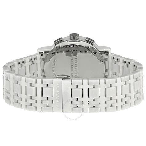 burberry white ceramic watch mens|burberry automatic watches unisex.